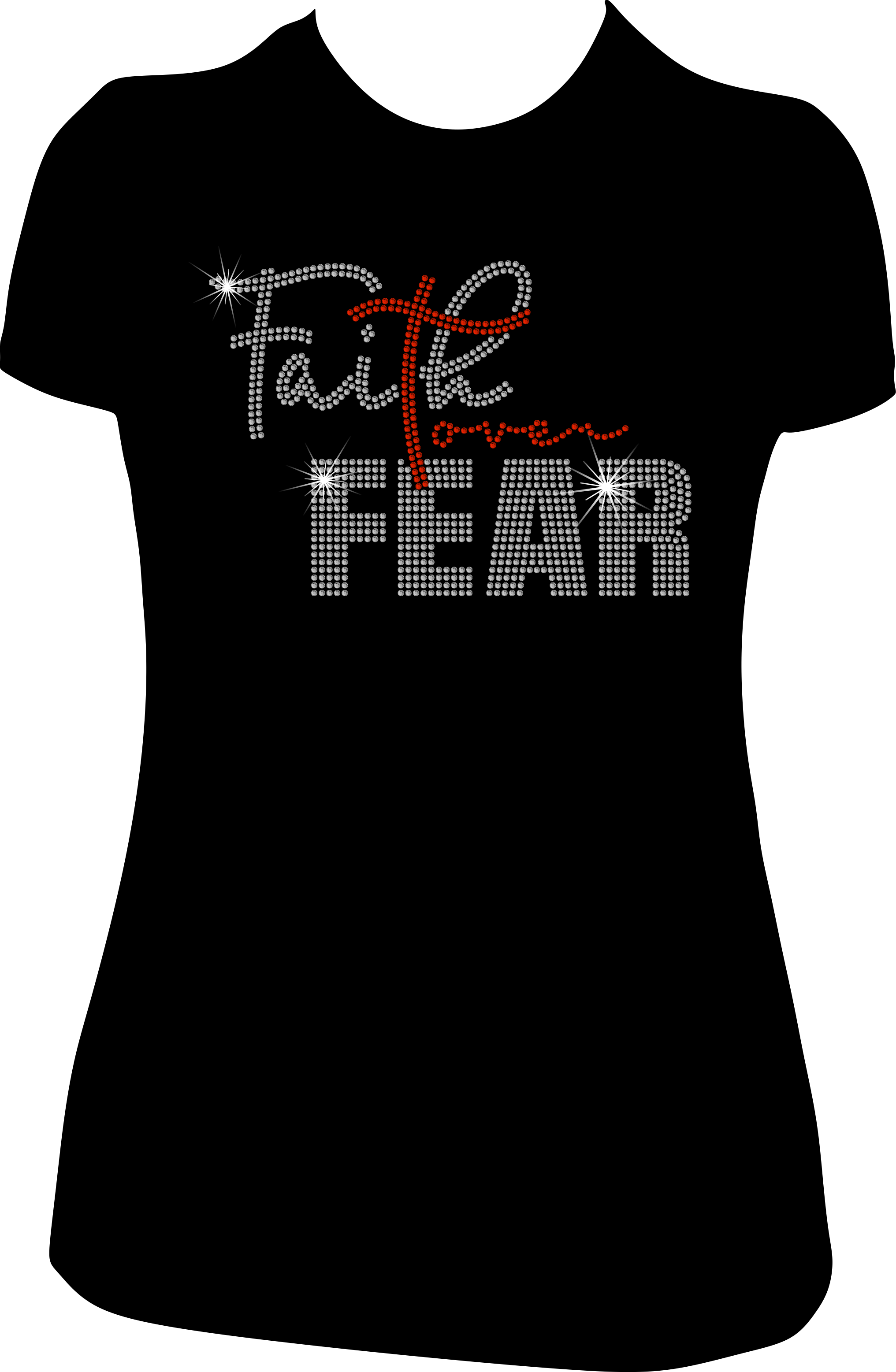 Faith over fear T-Shirt + mask image 1
